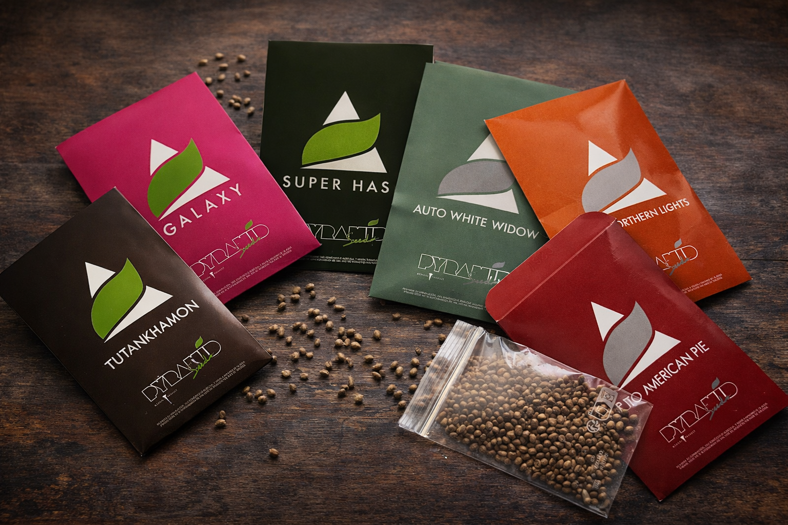 Packs a granel de Pyramid Seeds: 100 semillas para máxima eficiencia.
